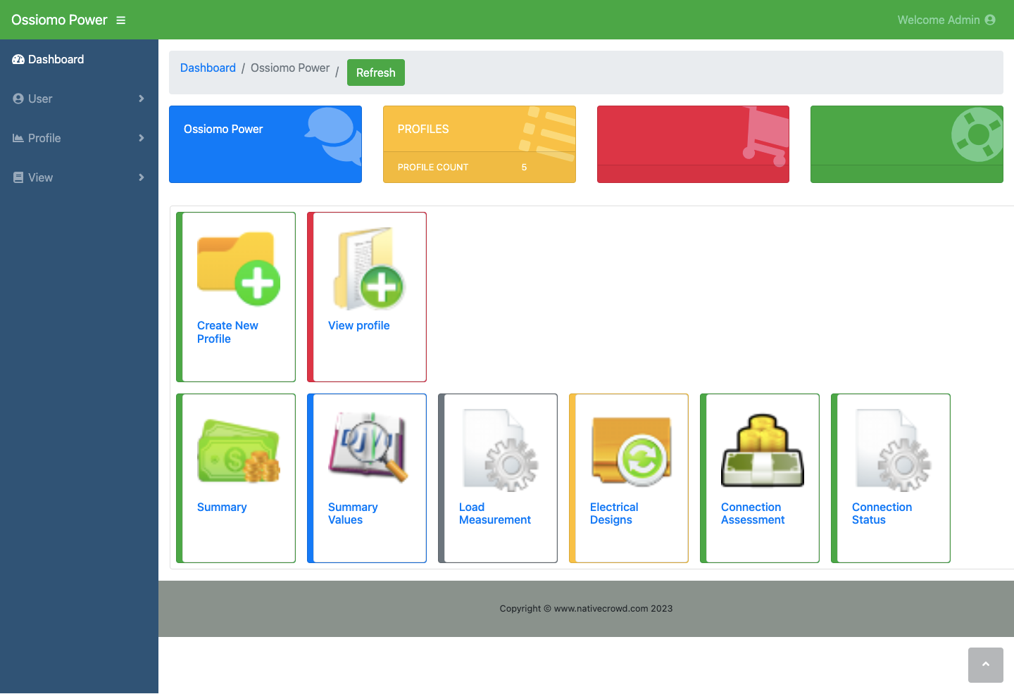 Ossiomo Power Web System